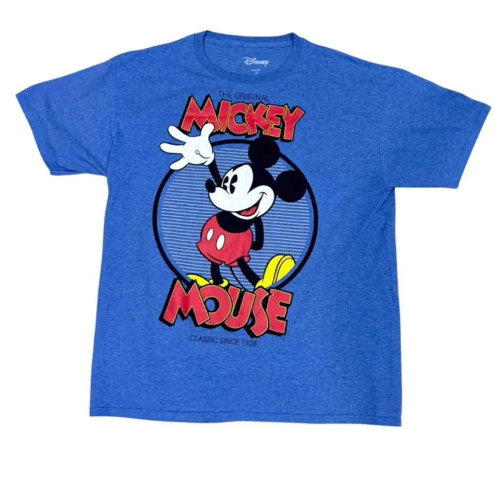 Disney Mickey Mouse The Original Classic Since 1928 Blue T Shirt Men’s L